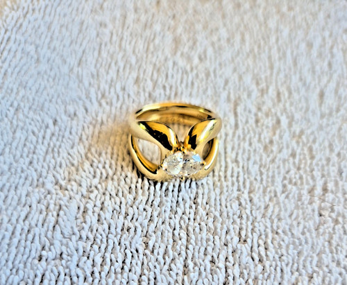 Bague jaune 18k - or,