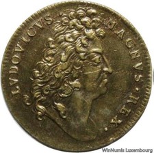 W2704 Rare Token French Colonies Tobago & Goré Senegal Louis XIV 1644 1715 SUP