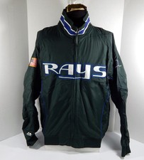 Tampa Bay Rayons #52 Jeu D'Occasion Vert Bench Veste USA Drapeau Patch XL