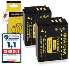 2X CGA-S007E Batterie 1000mAh Compatible avec Panasonic Lumix DMC-TZ1 DMC-TZ2...