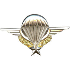 VERITABLE INSIGNE BREVET PARACHUTISTE REGLEMENTAIRE SUR 2 PIN'S PARA TAP LEGION