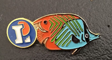 Pin’s Animal Poisson Fish aquarium Tropical Hyper marché Leclerc (rare) (521)