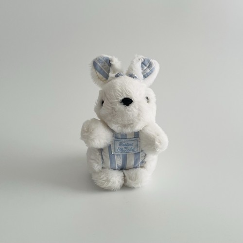 Doudou lapin blanc tartine - blanc, et