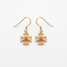 Boucles d'oreilles croix