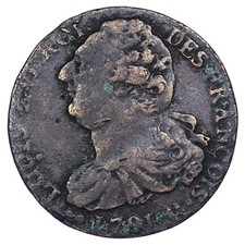 France Louis XVI 2 sols 1791 AA Metz l'An 3 - Cuivre pièce de monnaie royale