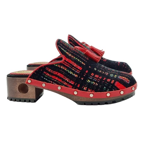 Mule femme rouge a - femme,
