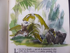 Kipling  Le livre de la Jungle + second livre illustrations Odette Denis