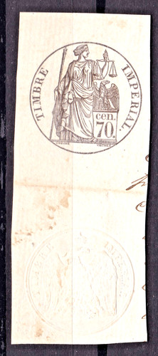 Timbre france fiscaux imperial - timbre,