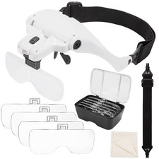 Lunette Loupe avec LED Casque