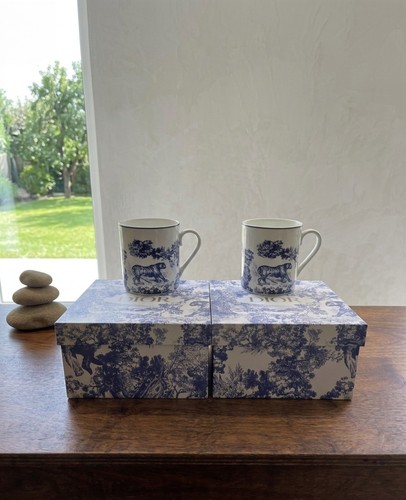 Tasses café dior toile - café,