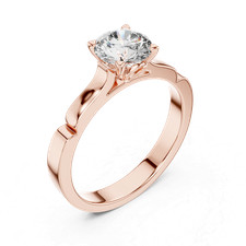 Petite bague torsadée créée