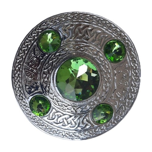 Broche métal chromé - métal,