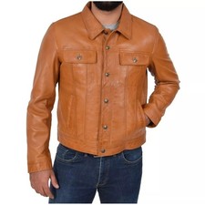 Veste En Cuir Trucker Urbaine