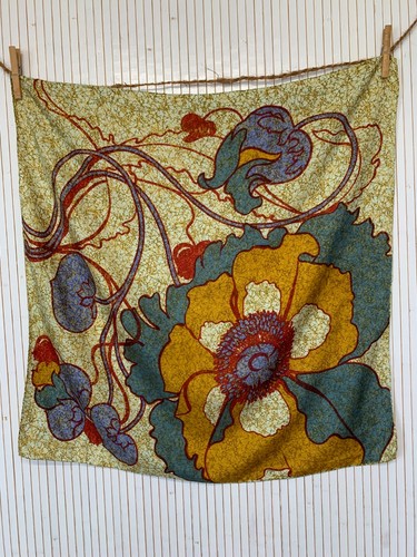 Foulard carré soie vintage - carré, de