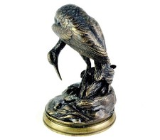 Figurine En Bronze Oiseau Ibis
