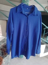 Chemisier Bleu Foncé Taille S