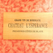 Plaque bois caisse - en, a