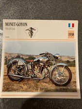 CARTE FICHE MOTO collection ATLAS MONET GOYON 500 LS5 LSA 