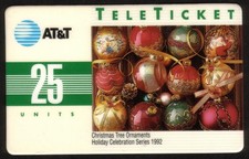 25U 1992 Décorations De Noël Pour Arbre De Noël (Espagnol) Carte Téléphonique