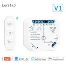 Interrupteur + Télécommande Tuya Smart Life WiFi pour store et volet roulant