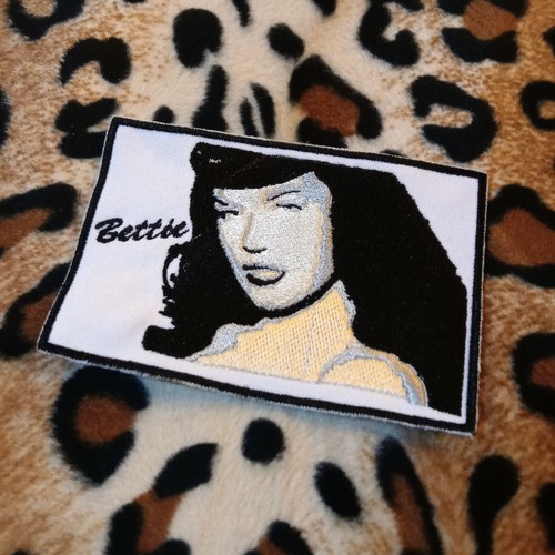 Bettie page patch pin - bettie,