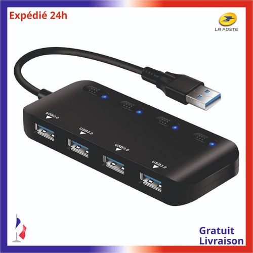 Hub usb superspeed 4 ports - hub,