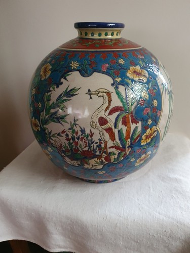 Vase boule émaux de - vase, en