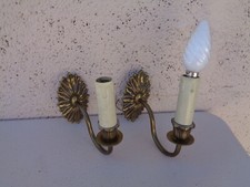 2 APPLIQUES EN BRONZE DORE