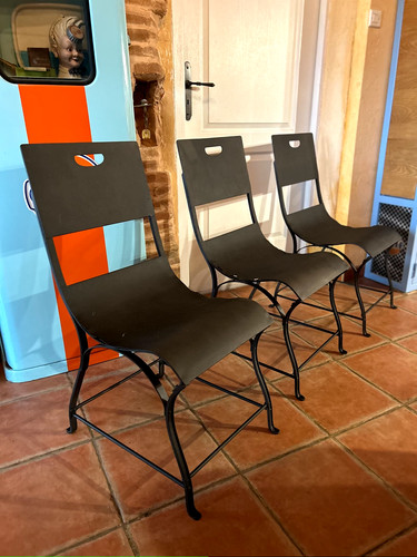 Lot chaises métal - lot, de