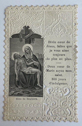 Ancienne image pieuse - ancienne,