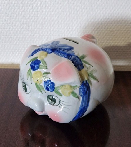 Tirelire cochon vintage - cochon, en