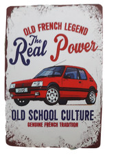 Plaque publicitaire en métal