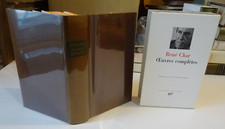 René Char Oeuvres complètes Bibliothèque De La Pléiade Gallimard 1991