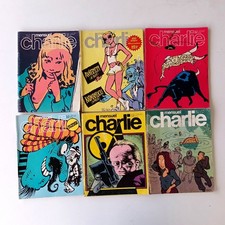 Lot 6 revues  Mensuel Charlie N°136-139-140-141-149-152-vintage