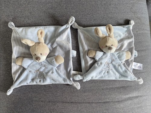 Lot doudou plat lapin - lot, de