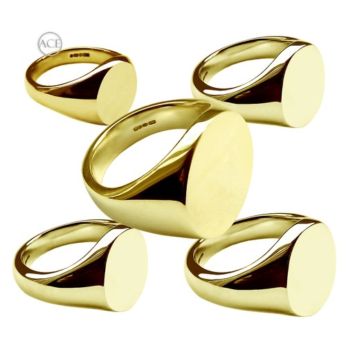 Bague signet jaune - bague, or