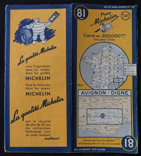 Carte michelin avignon - michelin, 81