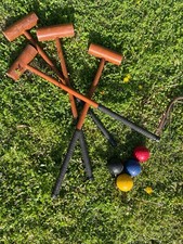 Jeux de croquet en bois complet