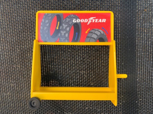 Présentoir porte pneus jaune - présentoir,