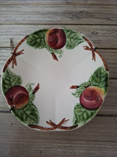 Ancienne assiette barbotine - ancienne,