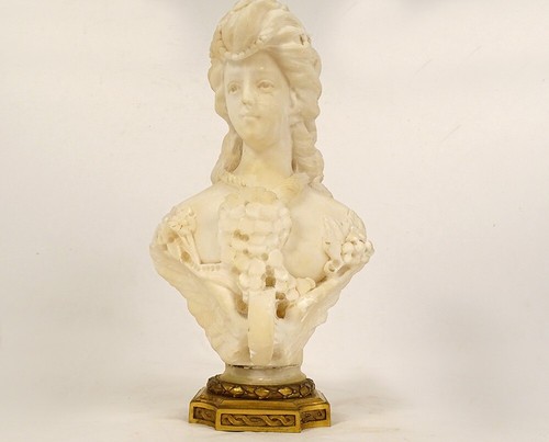 Sculpture buste albâtre
