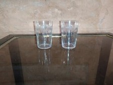 2 verres gobelet en cristal de