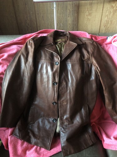 Mark new york leather jacket - new, l