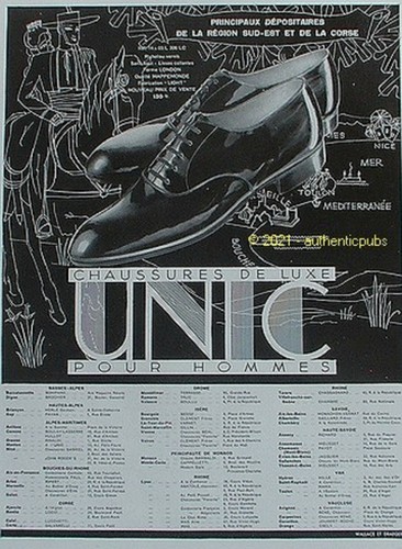 Publicite unic chaussures - publicite,