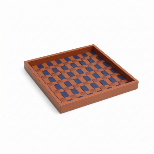 Plateau motif carreaux - plateau, à