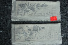 2 PORTE-SERVIETTES  à BRODER