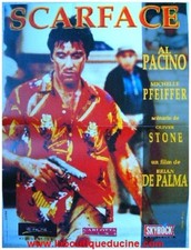 Affiche cinéma français Scarface pliée 53x40 cm Al Pacino Ressortie