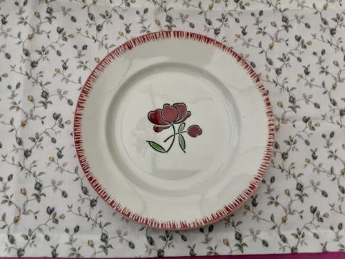 Plat ancien rond en - ,
