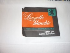 DRAPS PLATS LOT DE 2 TEXTILES ANCIENS 100% NEUFS LONGOTTE BLANCHIE 220 X 310  