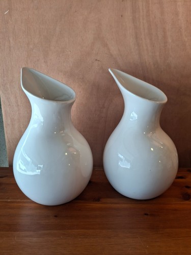 Vases blanc ceramique - 2,